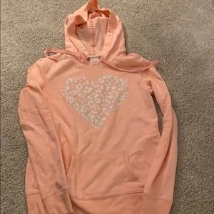 Leopard Print Heart Hoodie